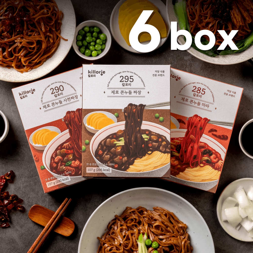 [공식몰3] 제로콘누들 6 개 (짜장,사천,마라)