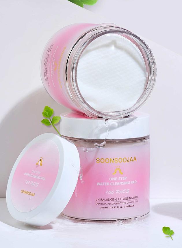 원스텝 워터 클렌징패드 370ml 100매
