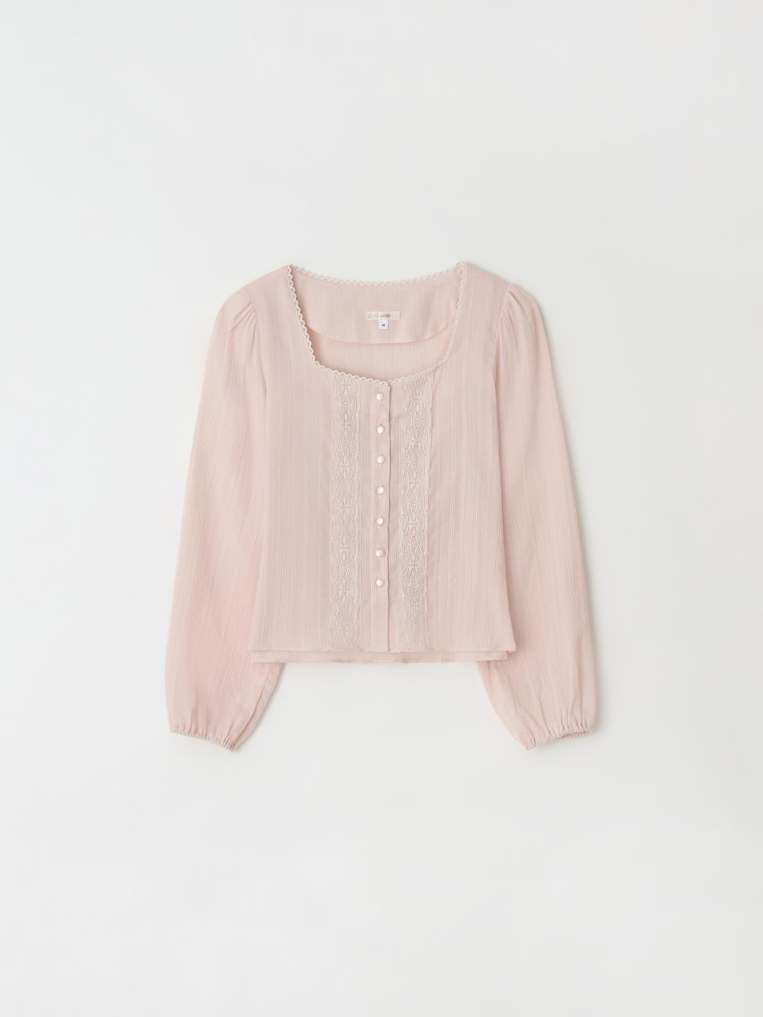 제니오 펄 에스닉 블라우스