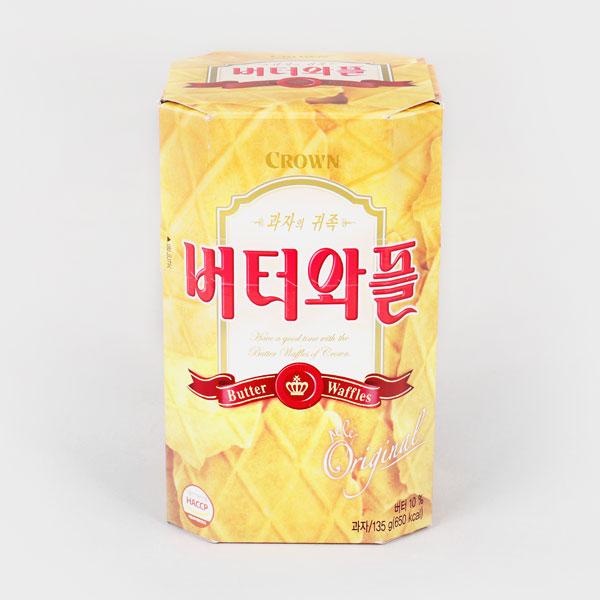 크라운 버터와플 135g