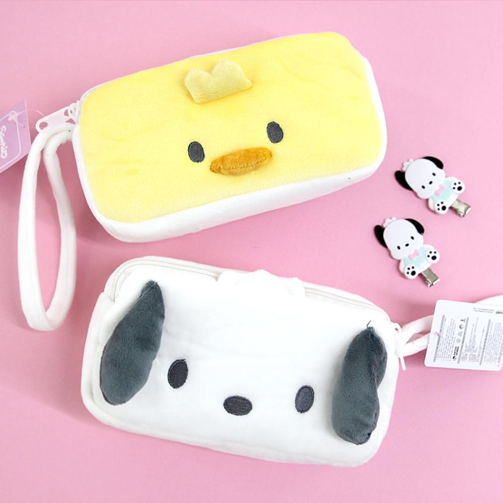 로미문방구 산리오필통 포차코 프렌즈 봉제 파우치겸필통