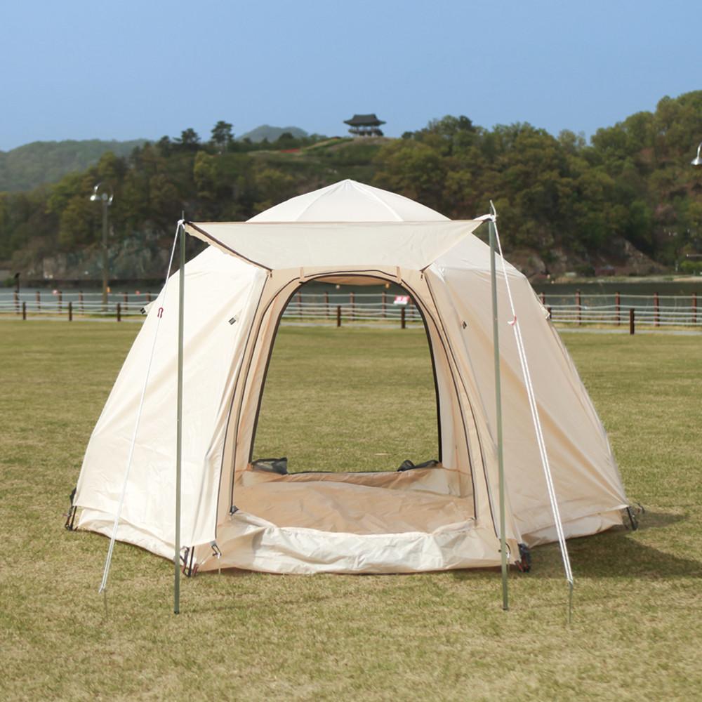 카르닉 아이보리 3~4인 중형 원터치 돔텐트