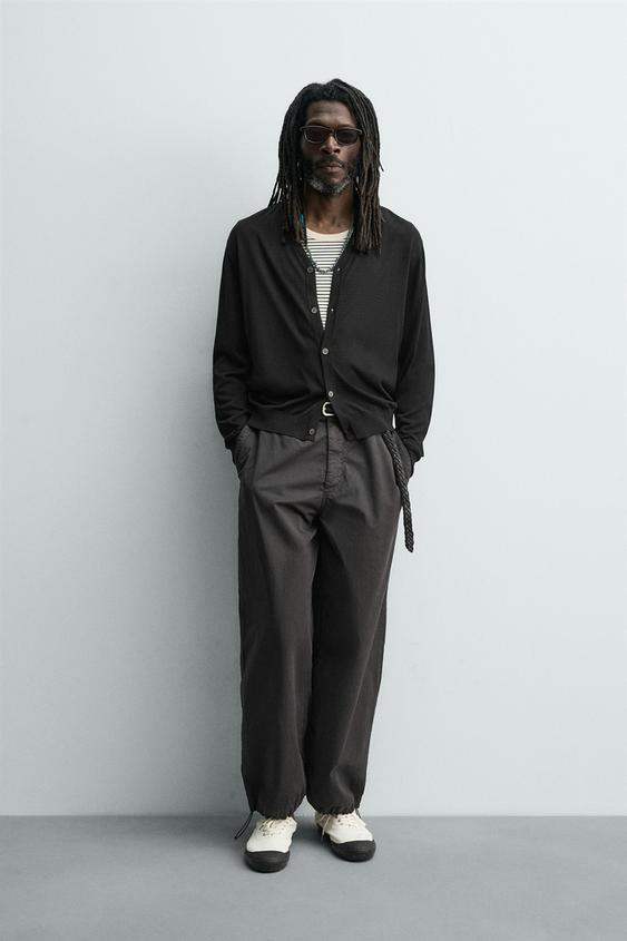 AARON LEVINE X ZARA 100% 실크 가디건