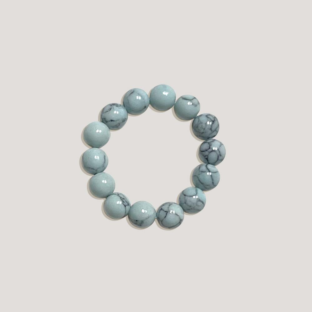 [어리틀티클] 봉봉시리즈 민트초코 - 원석 비즈반지