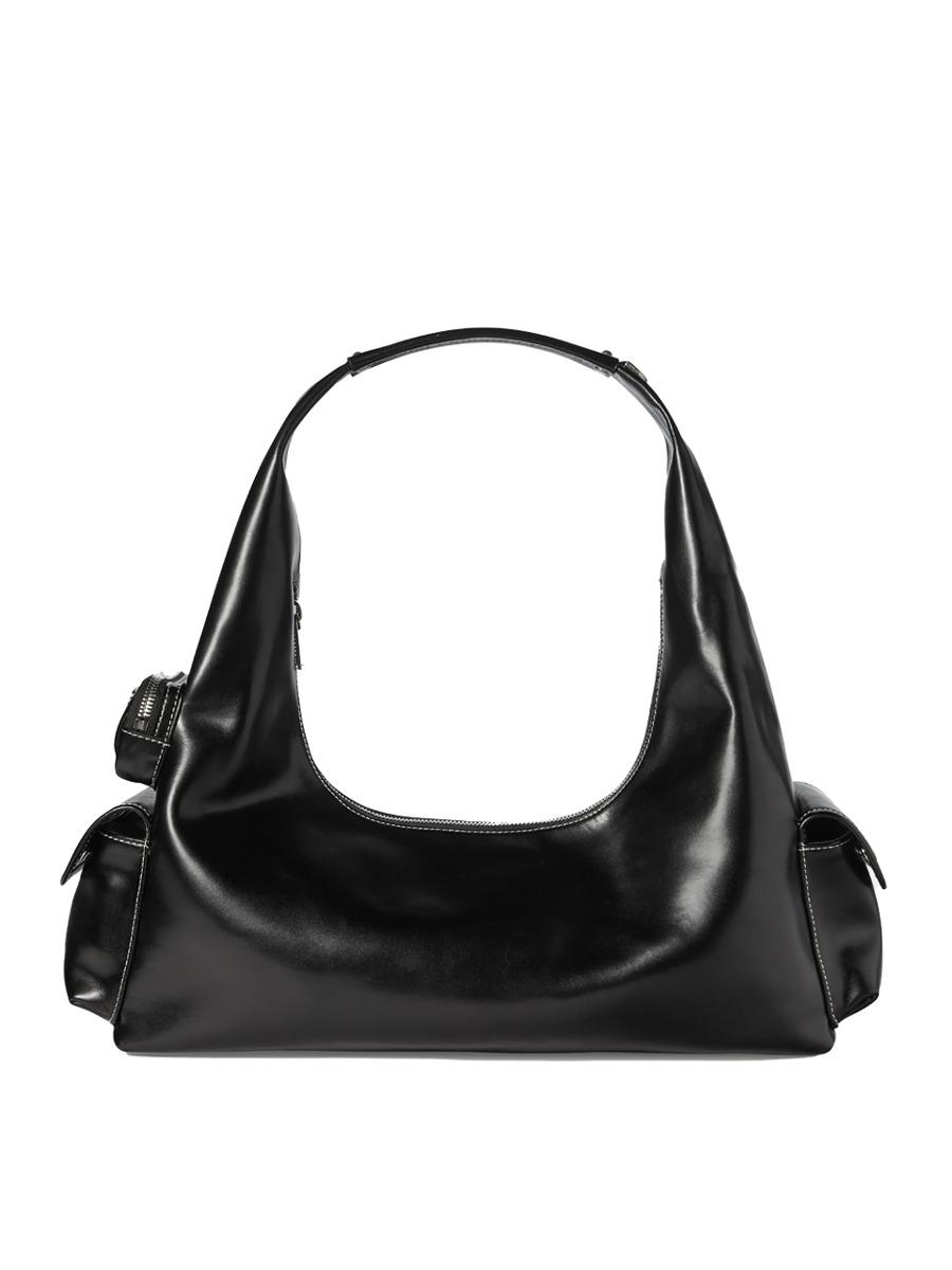 [2차 리오더] Pocket Hobo Bag Medium (Black)