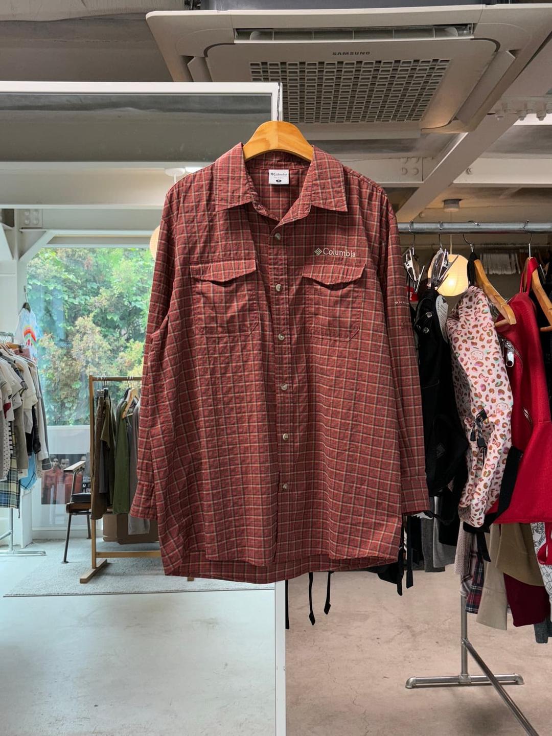 컬럼비아 체크셔츠