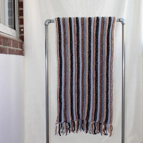 washable stripe long rug (multi)