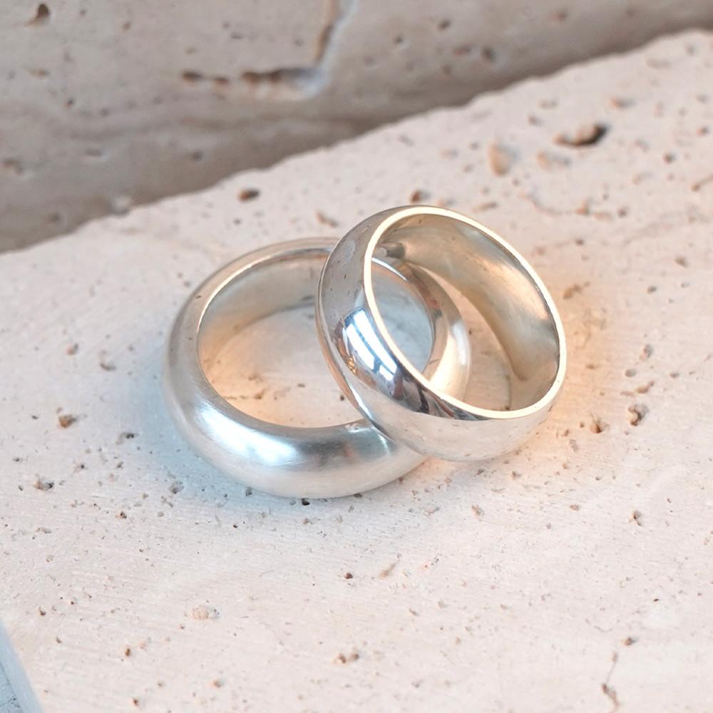 볼드 쌍가락지 은반지 은커플링 여자 실버반지 한복 우정링