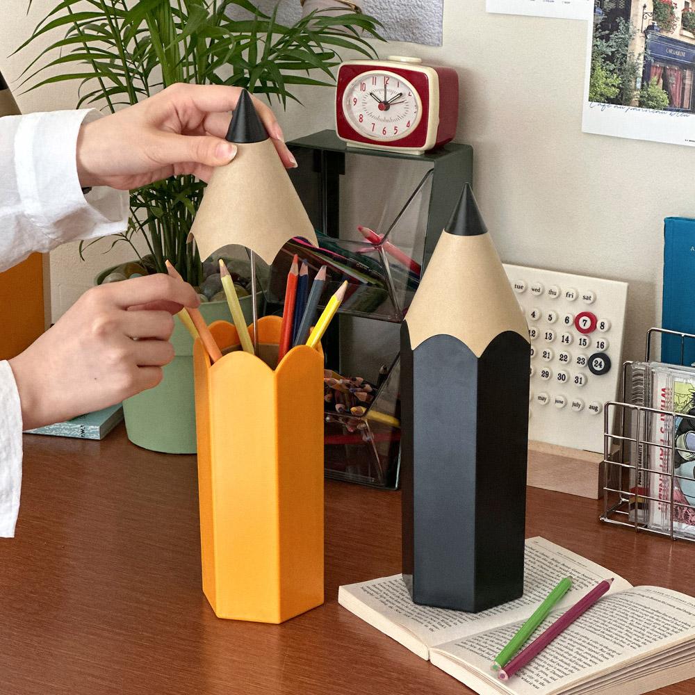 [데스크테리어] 연필 인더 연필 히든 수납 펜꽂이 펜홀더