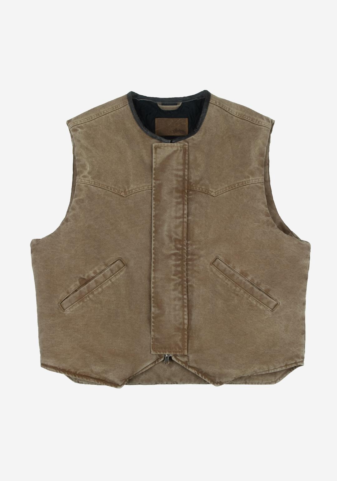 Hard Canvas Western Vest [ BEIGE ]