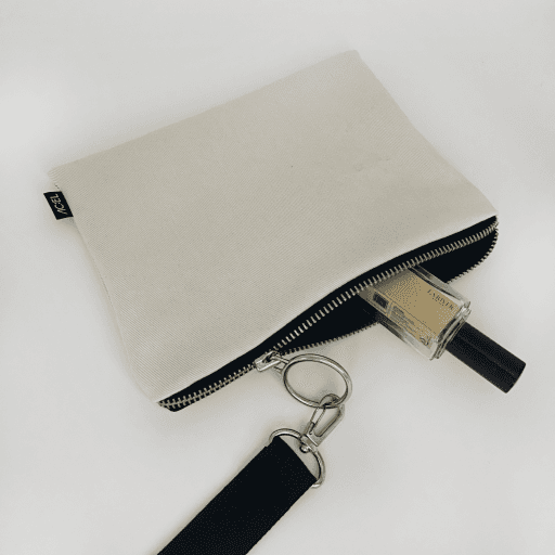 💗New💗[아크엘] 베이직 스트랩 파우치-아이보리