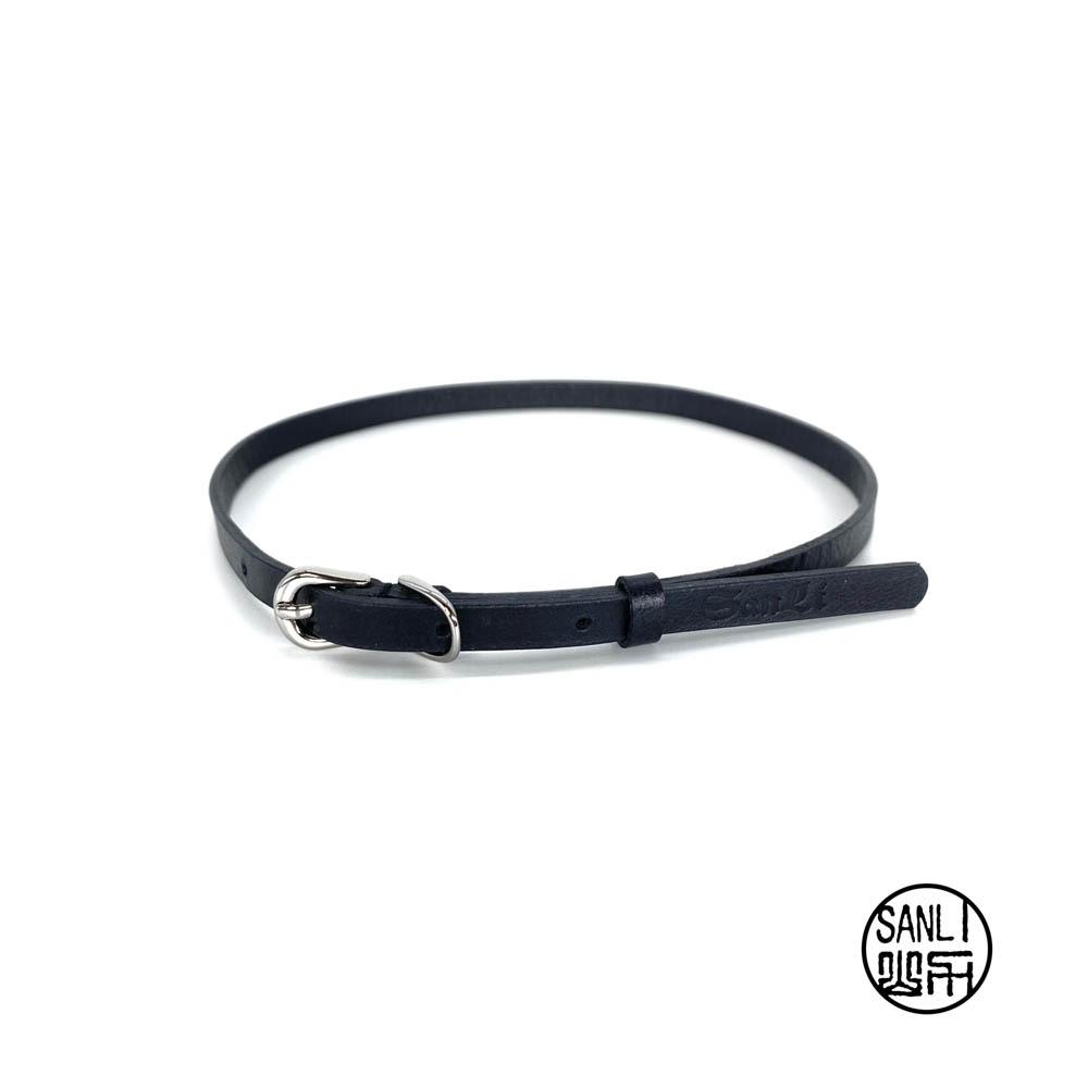Thin classic leather choker