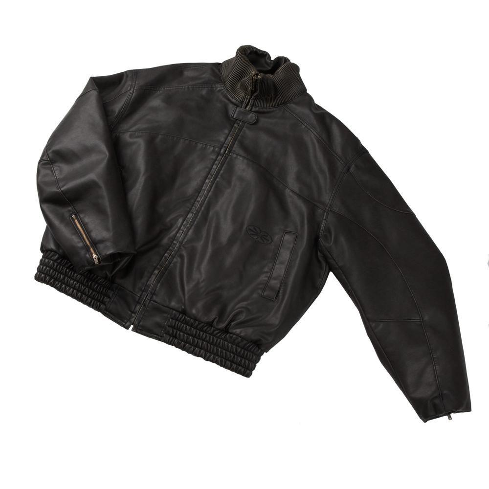 [ERTR] Vintage Leather Biker Jacket