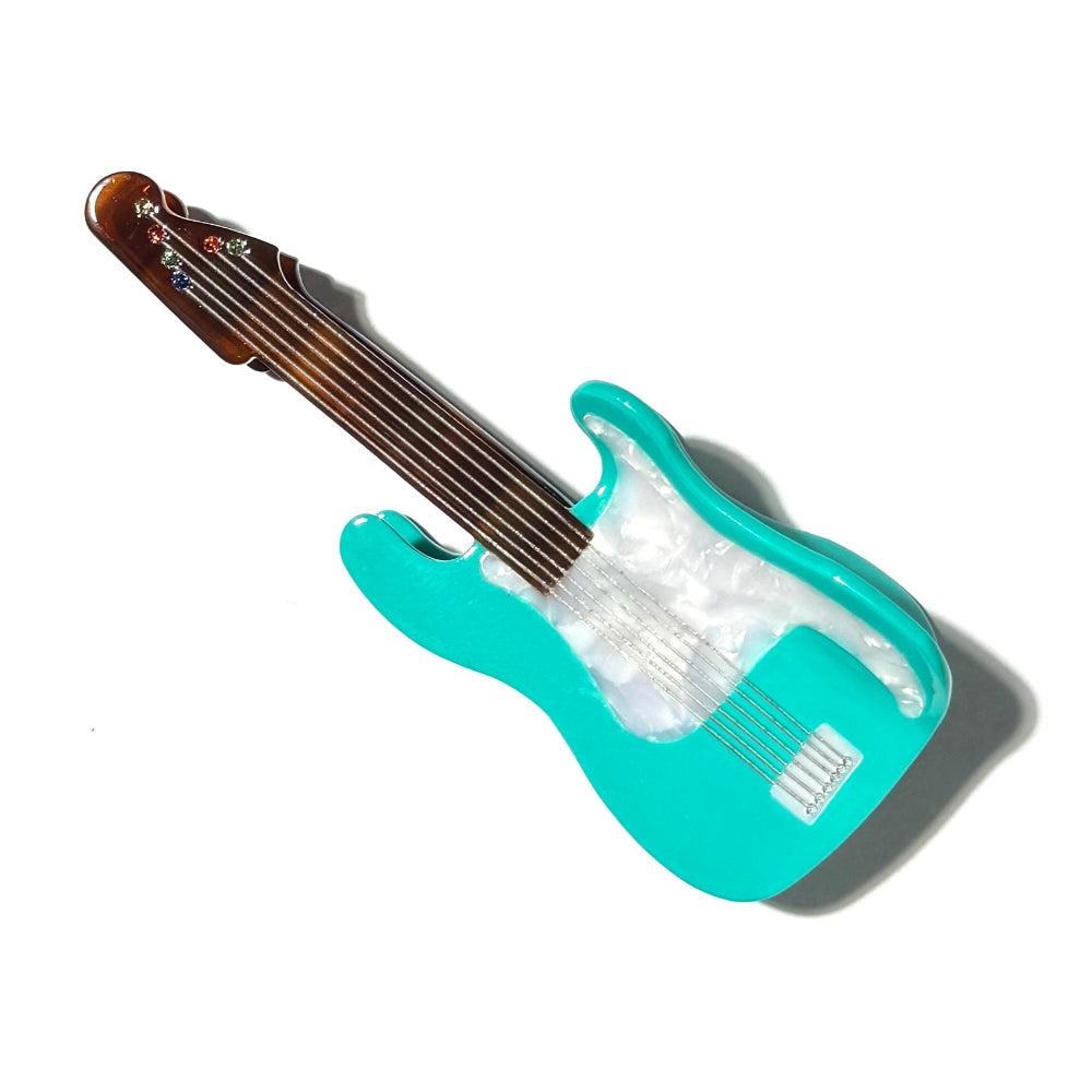 Guitar Hair Claw - Green Guitar
