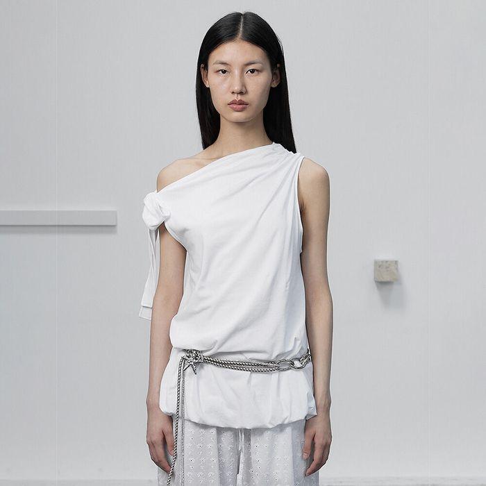 OPEN BIND SLEEVELESS / WHITE