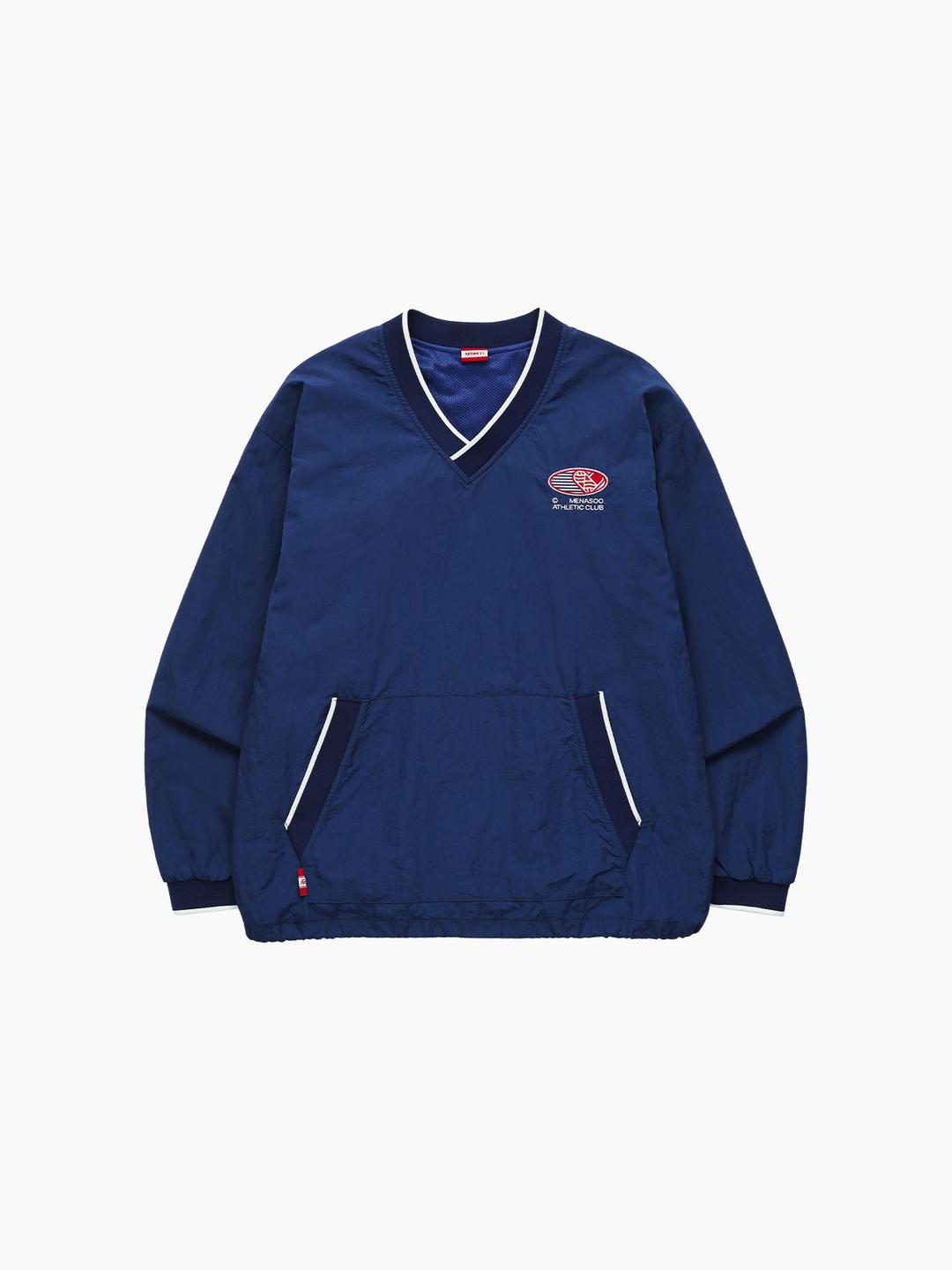 HEARTTRACK VNECK NYLON ANORAK JACKET_NAVY