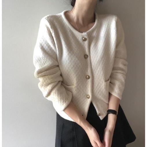 archivejtou 아카이브제이투유 다이애나 트위드 가디건