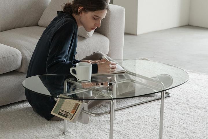 [5%쿠폰] odense 01 거실 소파테이블 (강화유리/화이트)2색