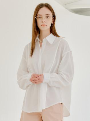 시어서커 셔츠 [WHITE] / S22A04017