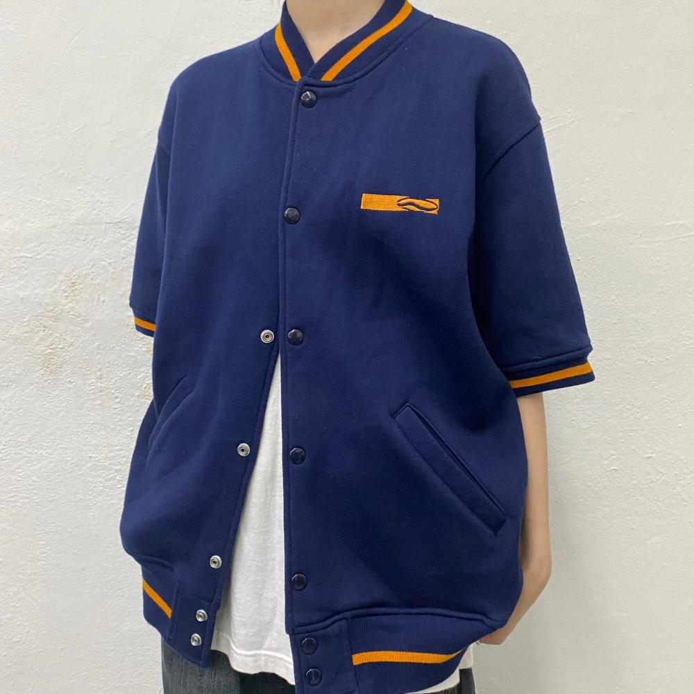 [중고] 반스(VANS skate 66 classic) 다크네이비컬러 후면 아치 자수로고 스타디움 반팔 자켓