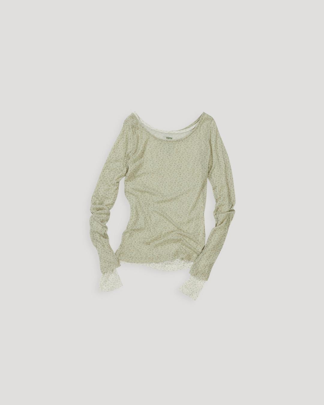 flétta Flower Long Sleeve Tee_6 Colors