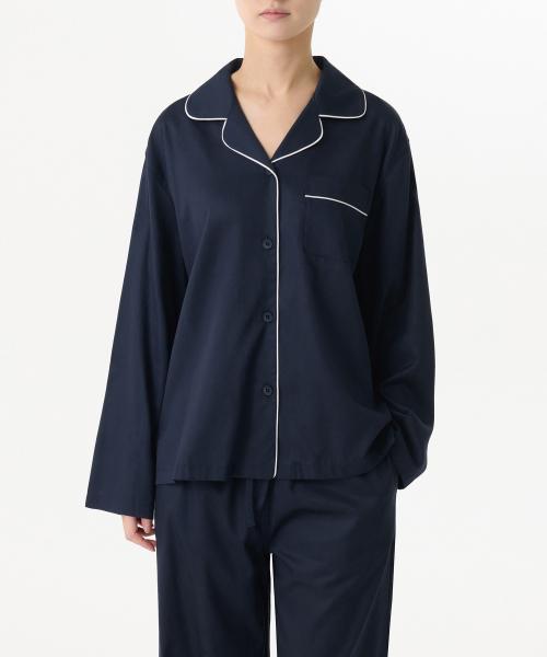 우먼즈 코튼 모달 파자마 세트 [네이비/화이트]