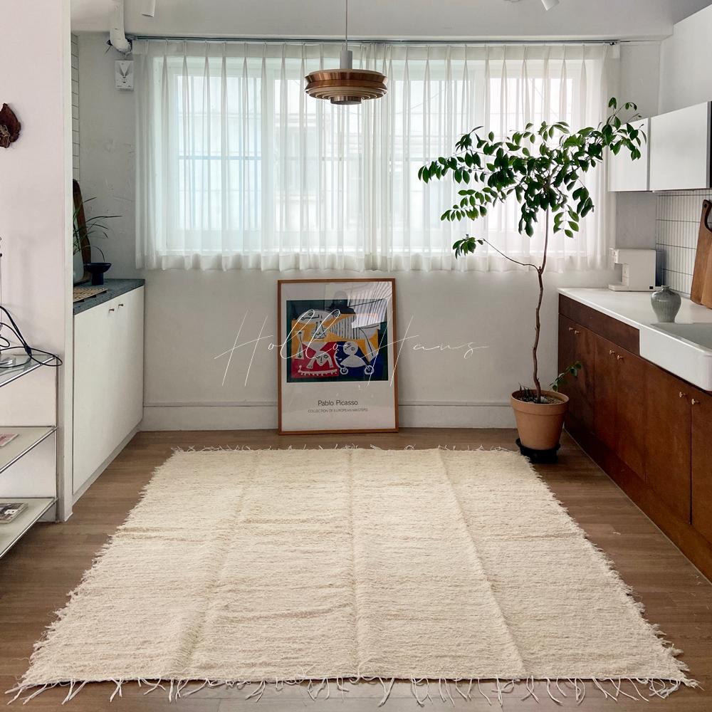 HOLLO HAUS XL러그 거실 아이방 카페트 사계절 물세탁 포르투갈 코튼 러그 모로코