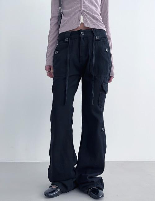 cargo strap boots cut pants