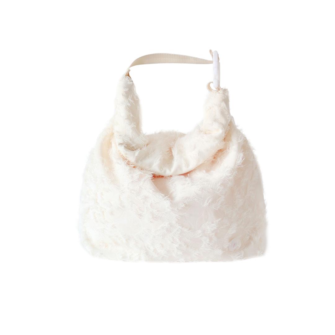 vase bag L - feather cream