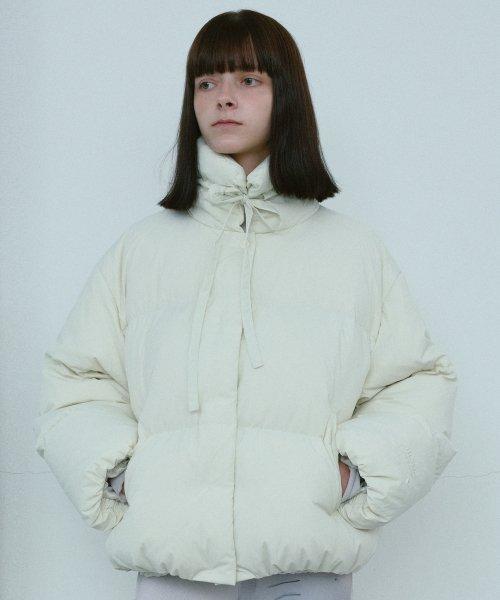 Collar Strap Down Jumper [Cream]