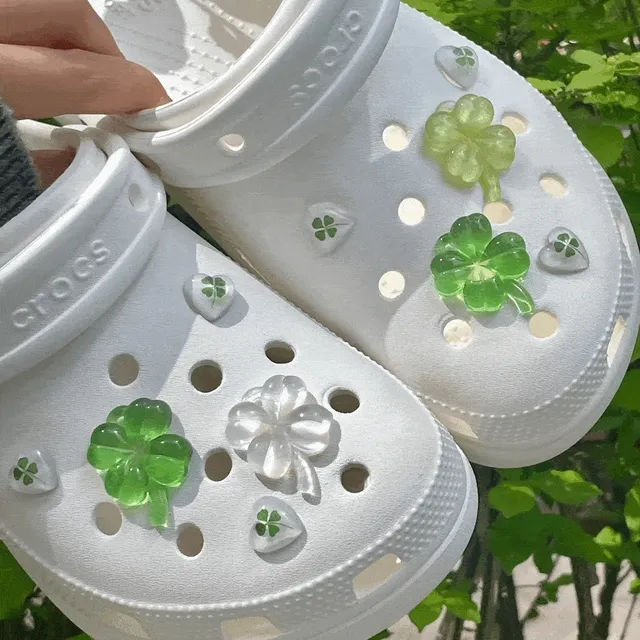 [10pcs🍀] Lucky 행운의 네잎 클로버 호마이카 하트 파츠 세트 신꾸 set