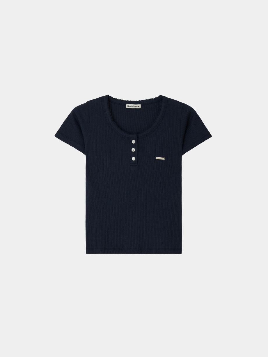 [2차] Scallop t-shirt (navy)