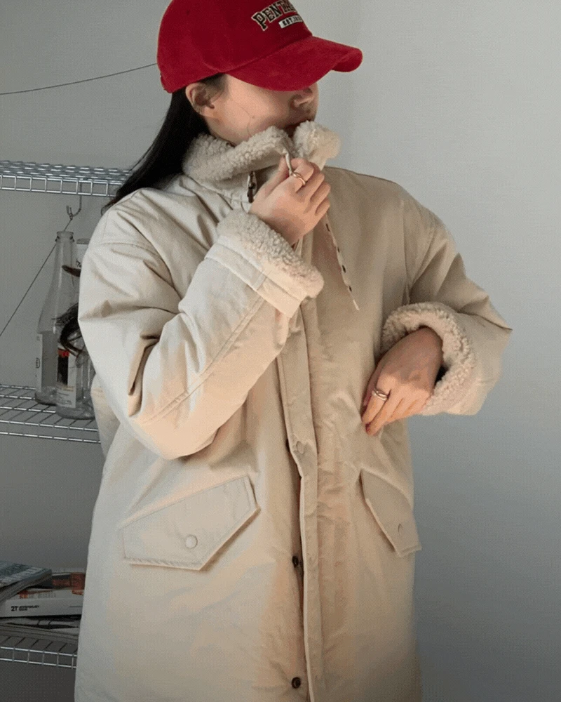 [merci] 오브 양털 야상 점퍼 2color