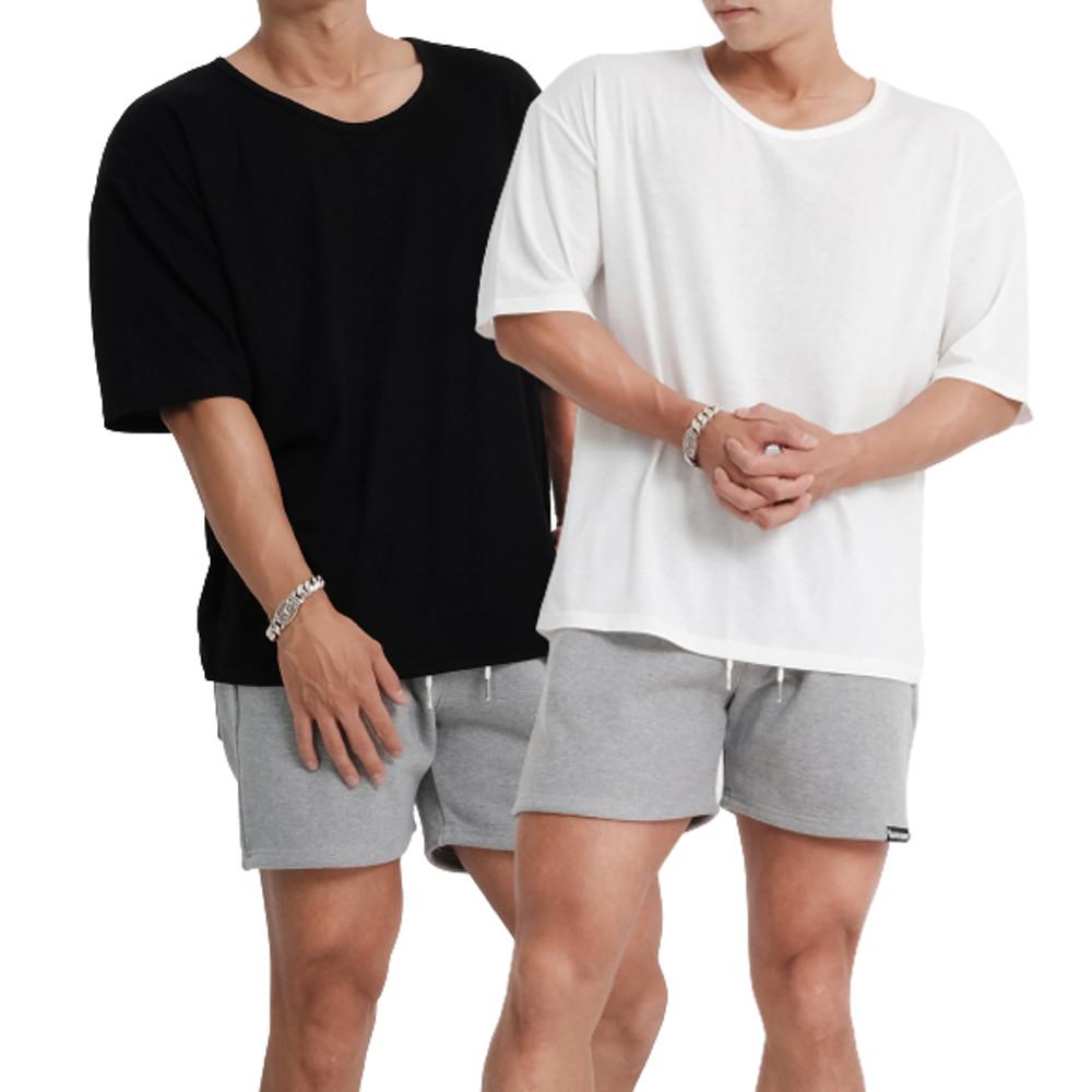 남자 오버핏 반팔티 티셔츠 기능성 운동 여름 남성 오버사이즈