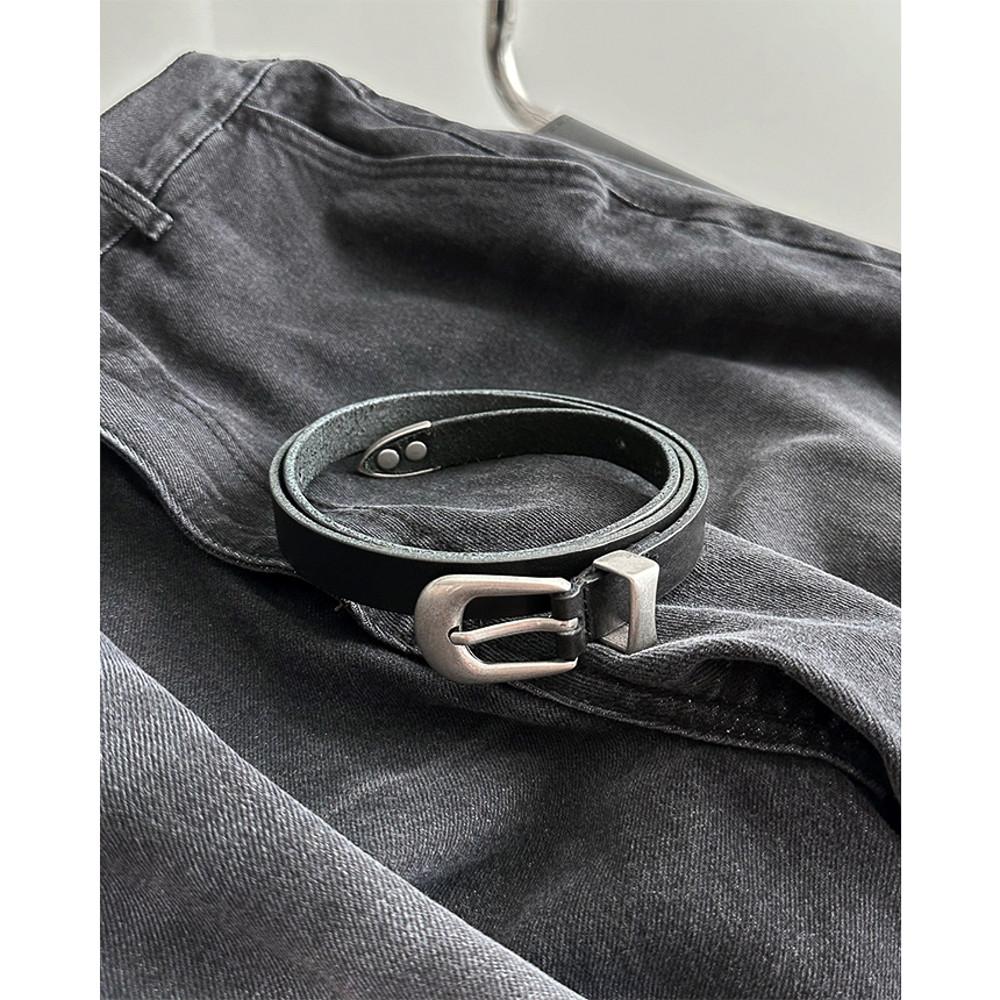 웨스턴 레더 벨트 1color