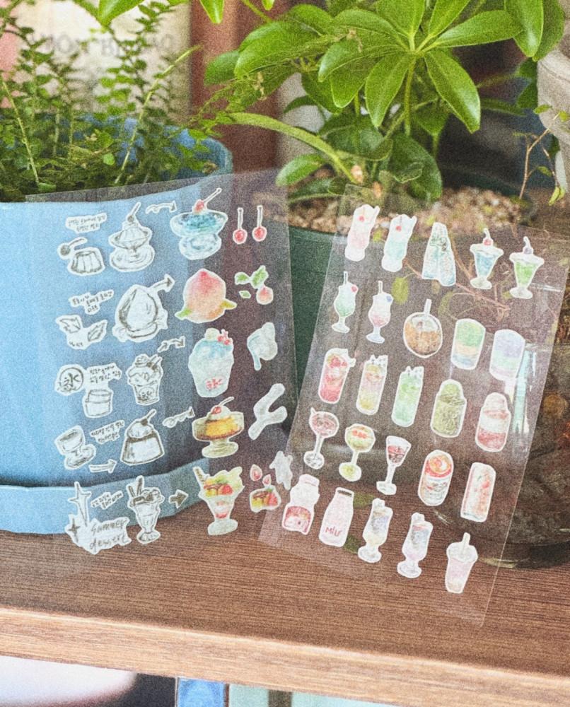 [몽타주] 여름 수집 마스킹 씰스티커 2종