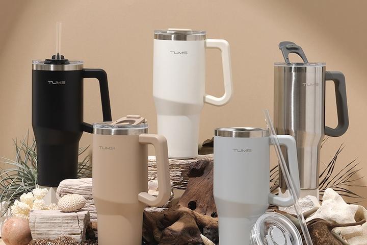 프리미엄 대용량 텀블러 940ml(빨대,세척솔포함)