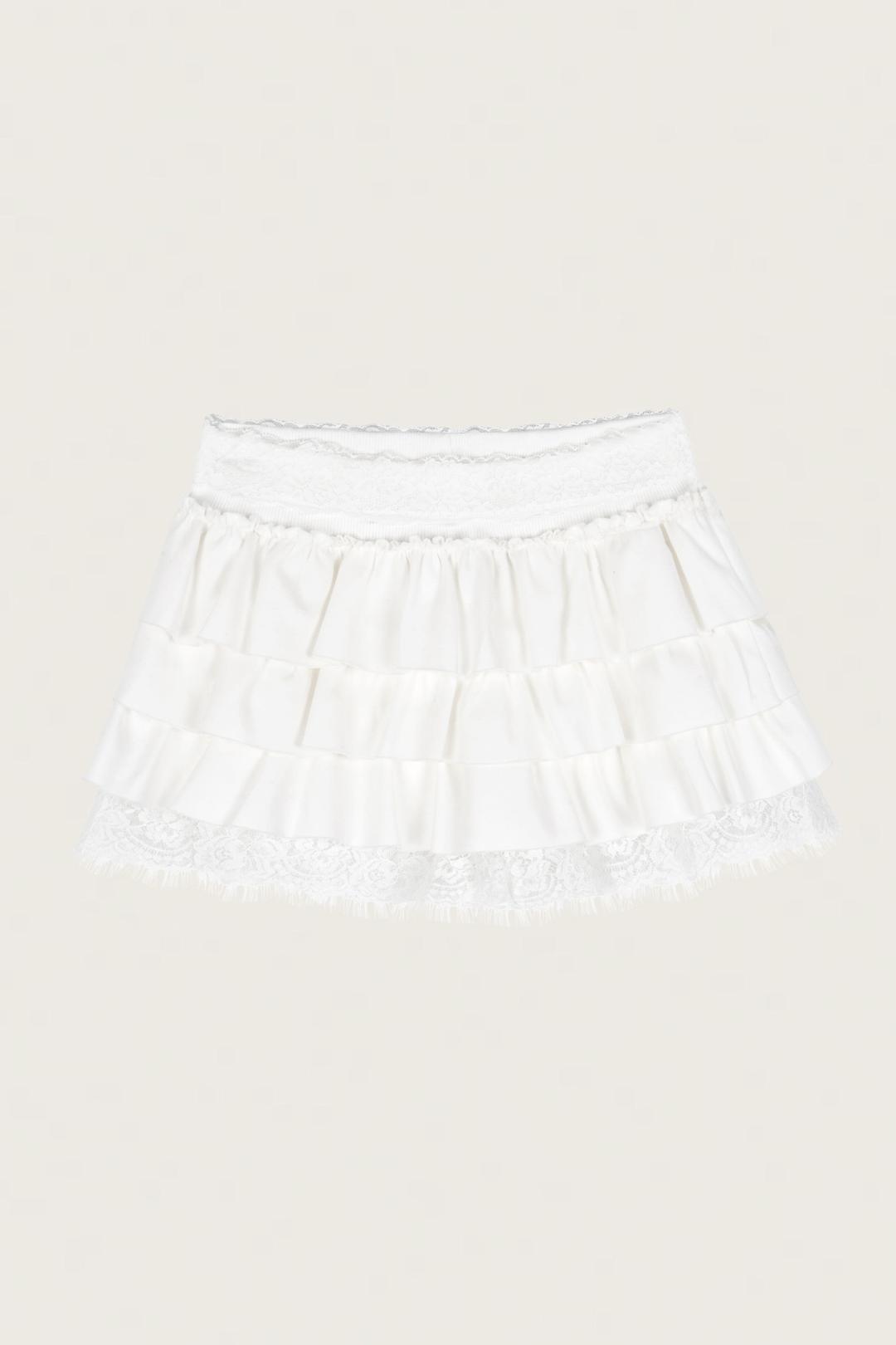 Tutu Ballet Lace Skort, White