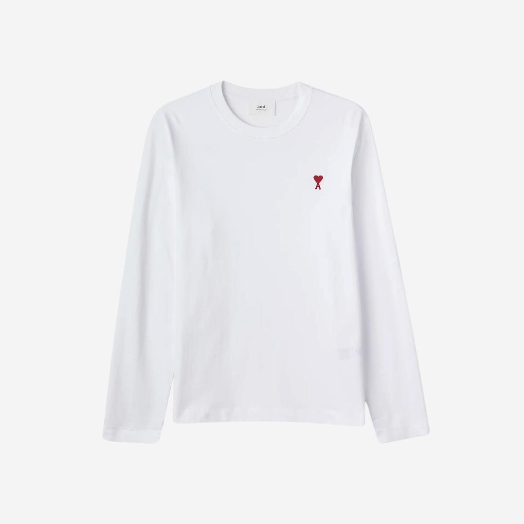 AMI de Coeur Long Sleeves T-Shirt White