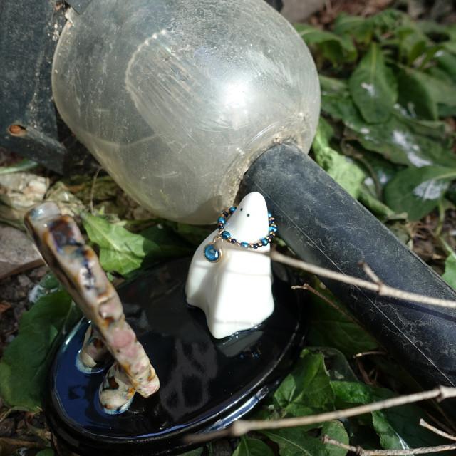 거울 유령 반지걸이