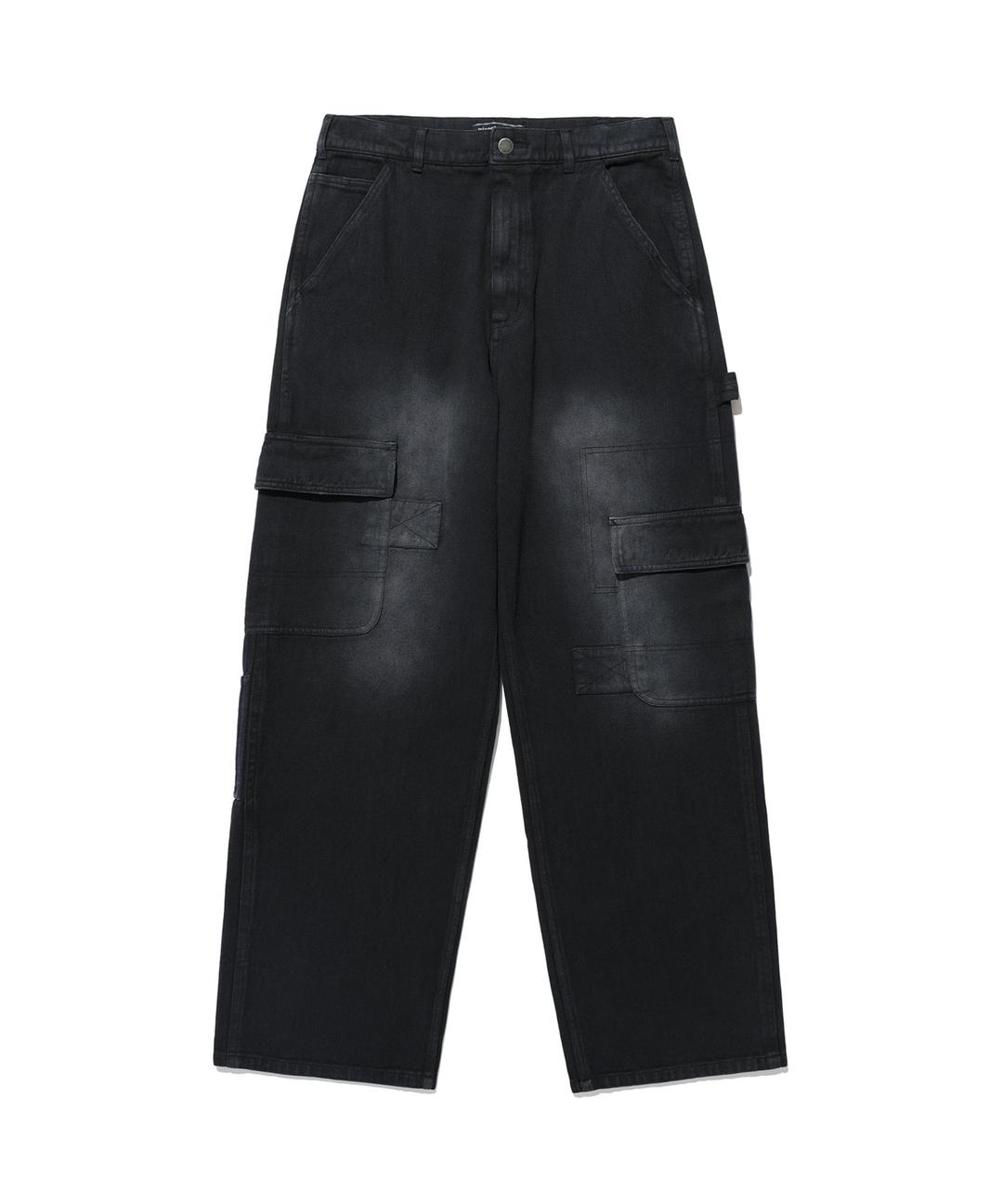 carpenter cargo washed jeans[black]
