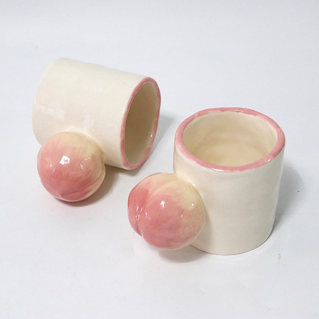 복숭복숭아 머그컵