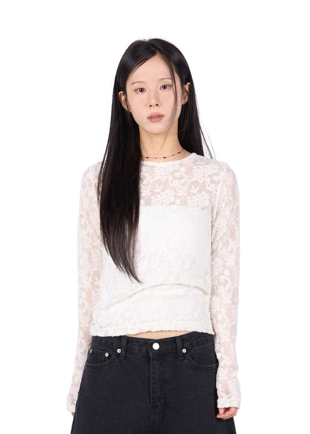 BLOOMING ORGANZA LONG SLEEVE