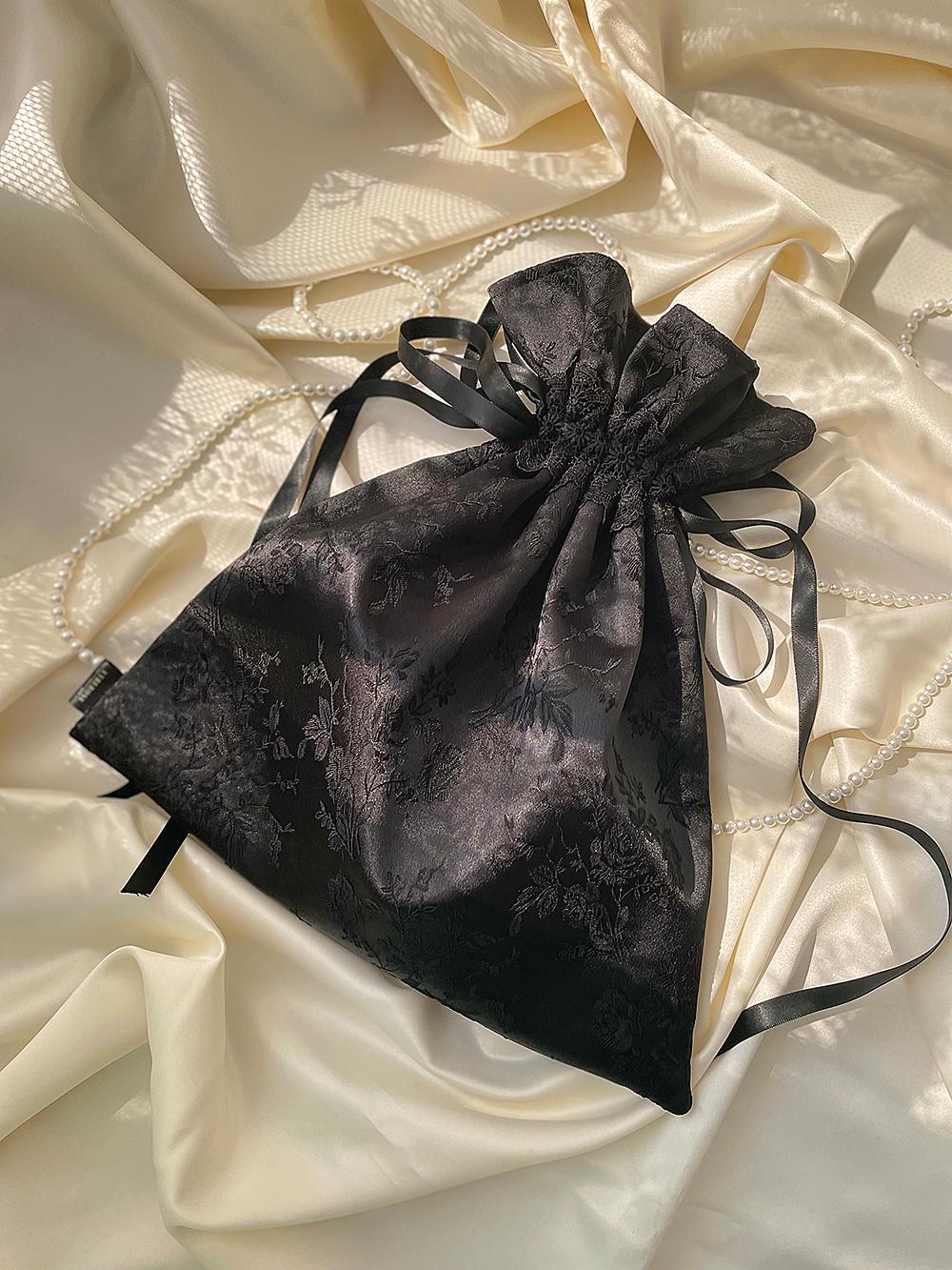 Rose Broderie Lace String Pouch (M)