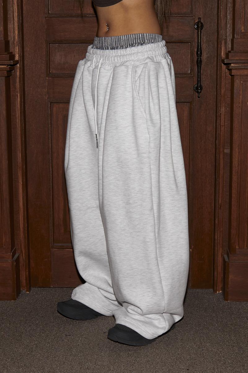 런츠 [기모] NOTORI MEGA WIDE SWEAT PANTS