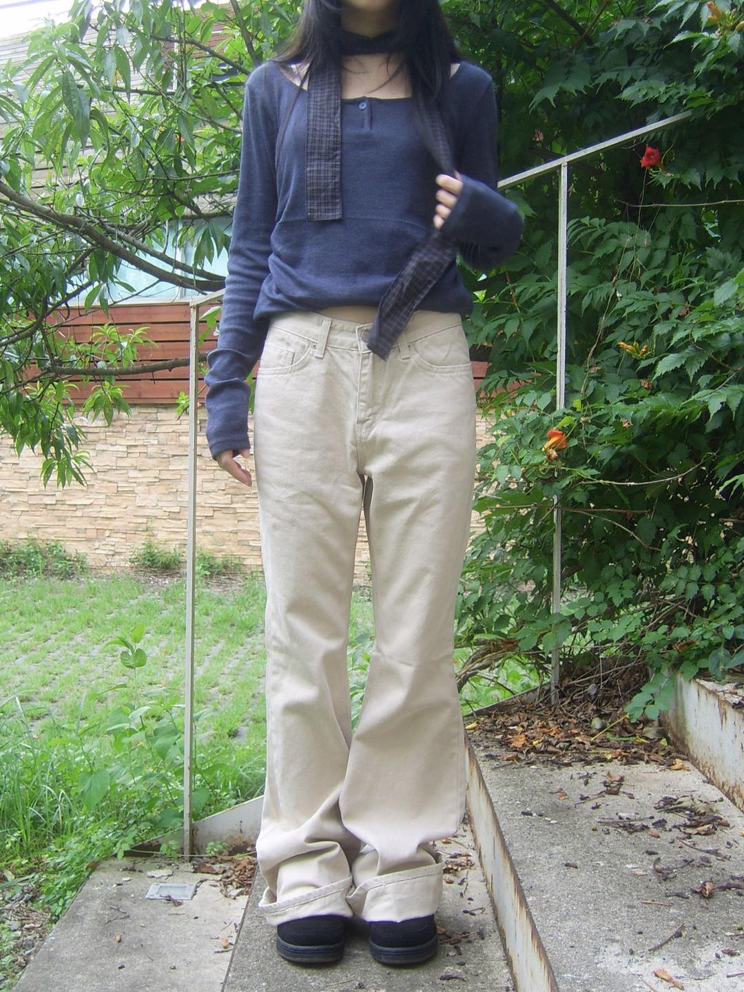 cotton basic bootcut