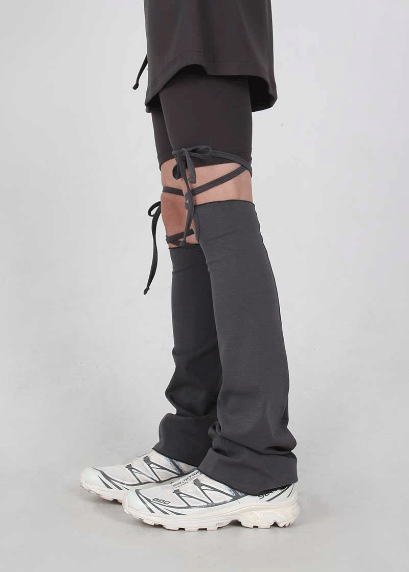 STRAP UNBAL LEG WARMER (4color)