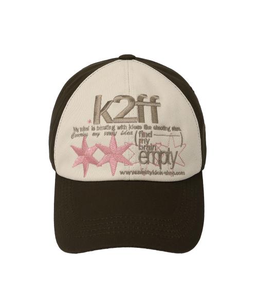 k2ff 엠프티 볼캡 (브라운) K25QE668