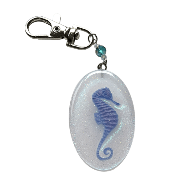 (Gomgom) Glitter Seahorse Charm
