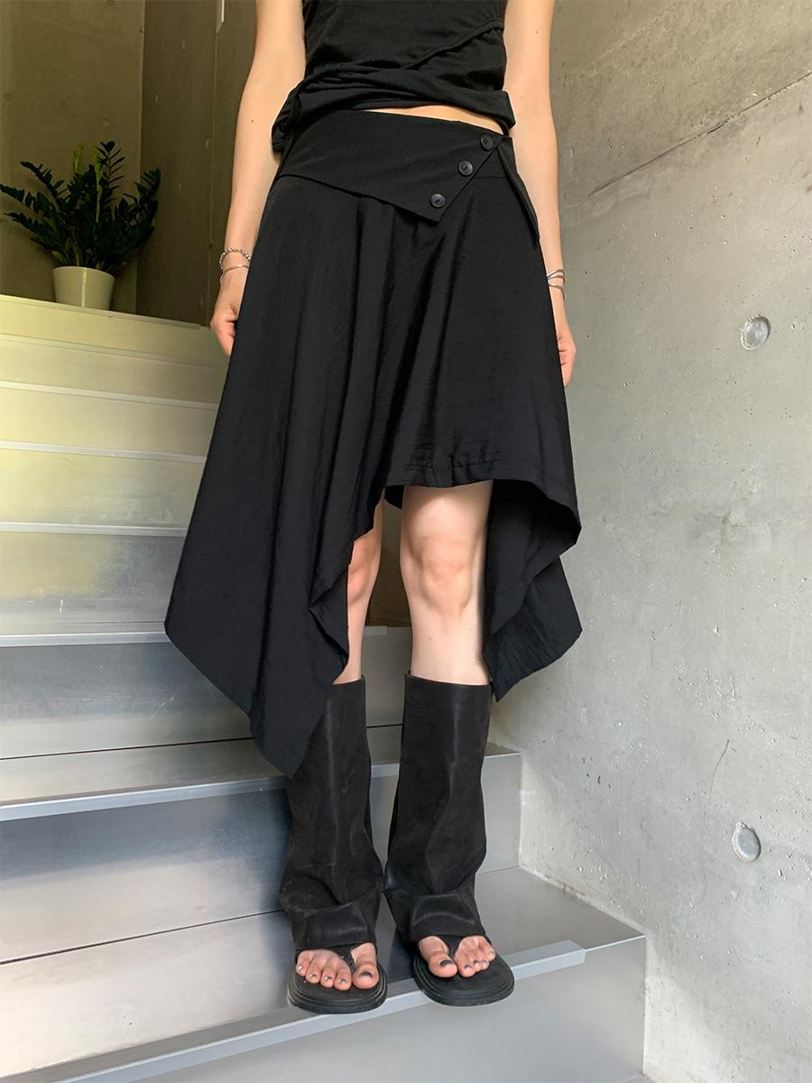 Oblique skirt (2color)